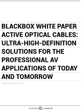 Livre blanc câbles actifs en fibre optique